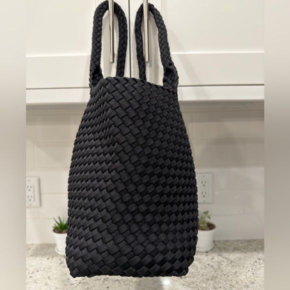 BCBGMaxAzria Black Braided Tote - Picture 3 of 11